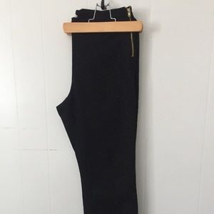 H&M ankle crop black pants sz 12
